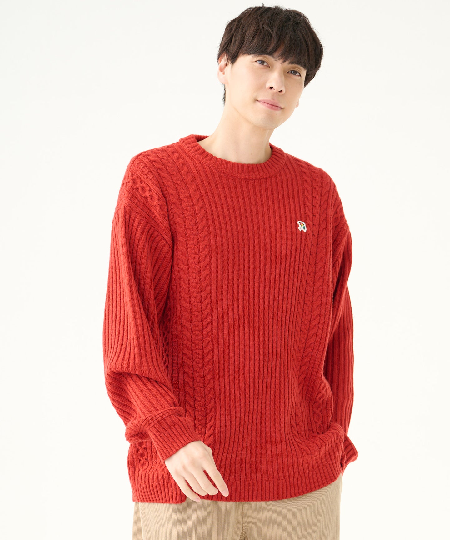 Arnold Palmer シェア ミックスパターン ニットプルオーバー